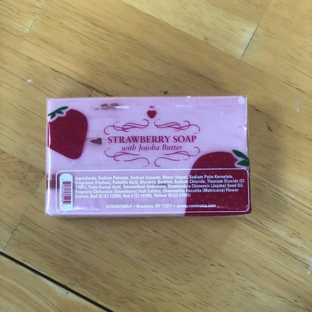 Strawberry and jojoba soap